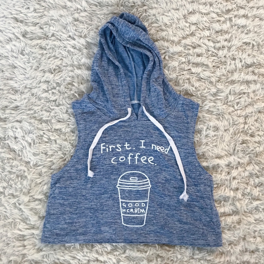 Shein/Romwe cropped sleeveless hoodie